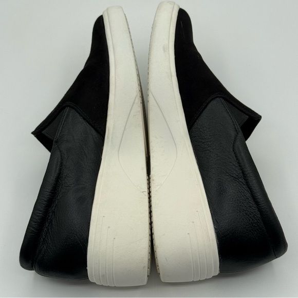 Giani Bernini Xenaa Black Slip-on Wedge Sneakers Suede & Leather Platform SZ 7.5 - Picture 7 of 15